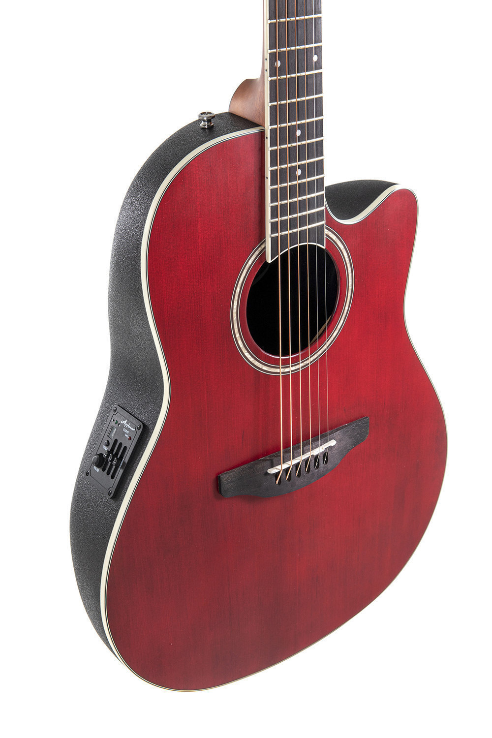 Applause E-Acoustic Guitar AB24-2S, Ruby Red Satin - - alt view 3