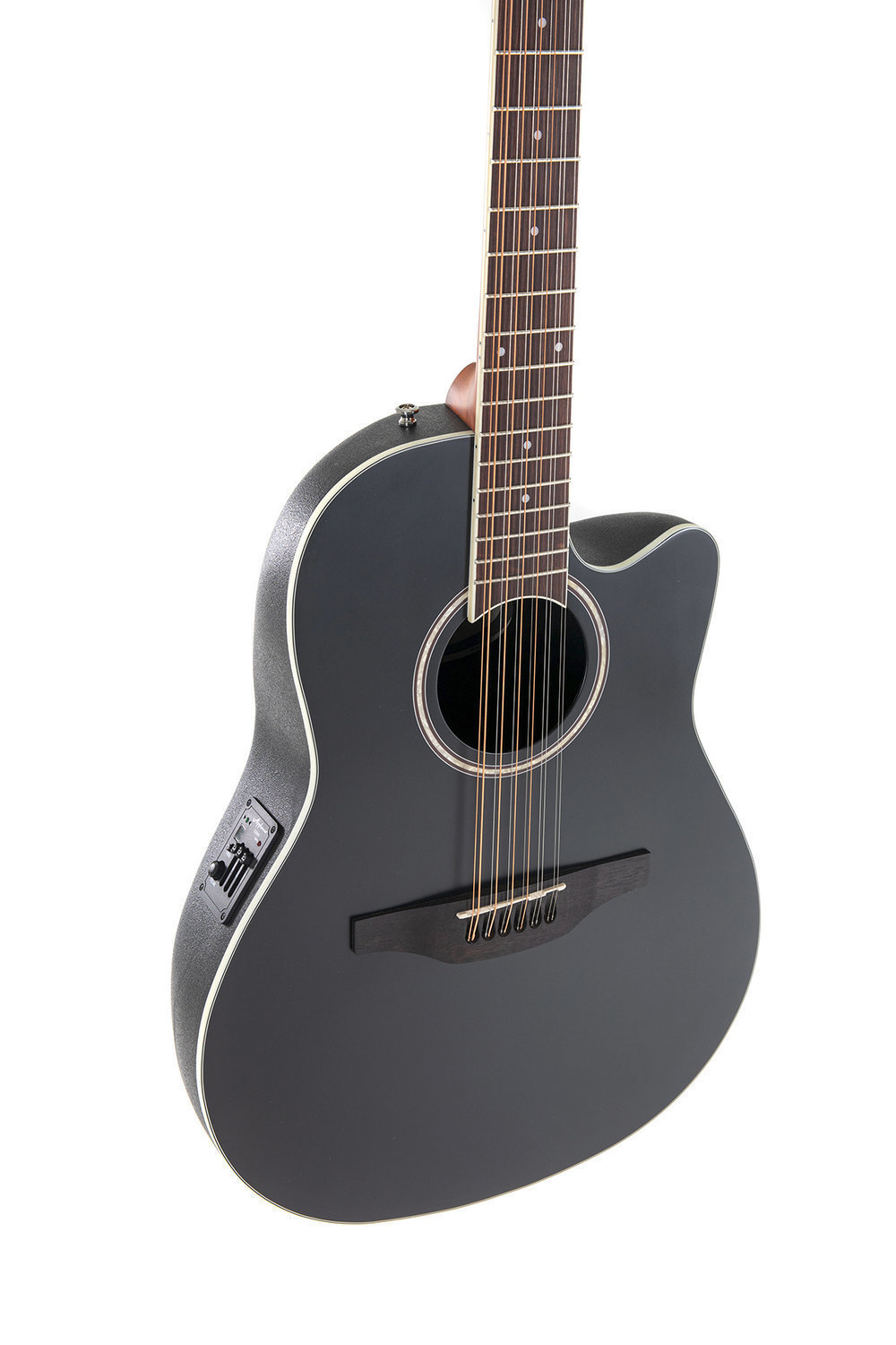 Applause E-Acoustic Guitar AB2412-5S, Black Satin, 12-String - - alt view 3