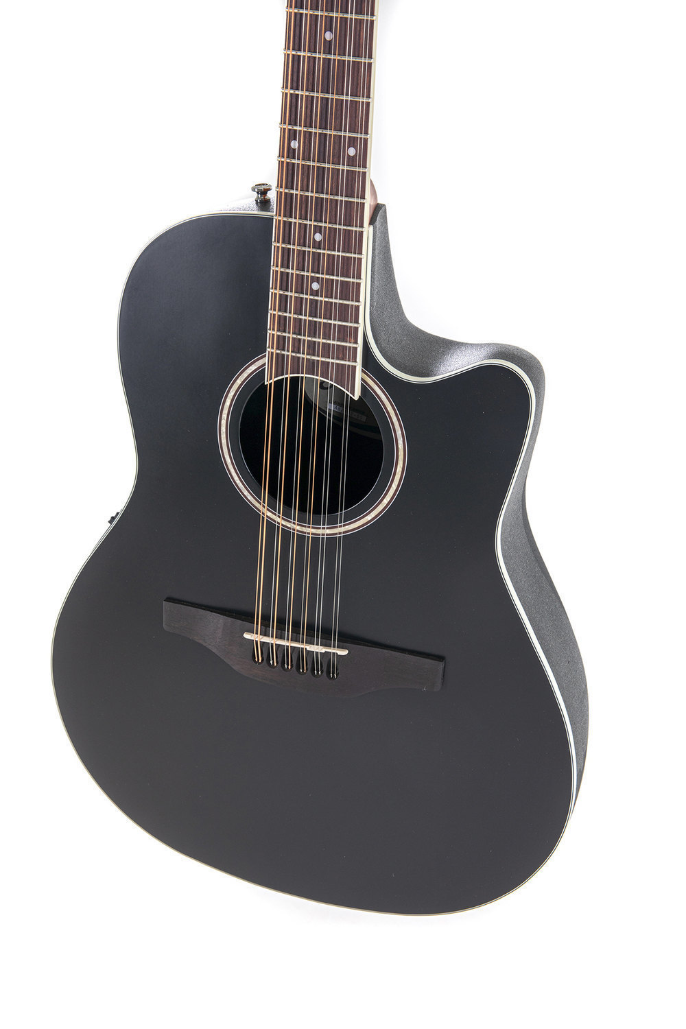 Applause E-Acoustic Guitar AB2412-5S, Black Satin, 12-String - - alt view 4