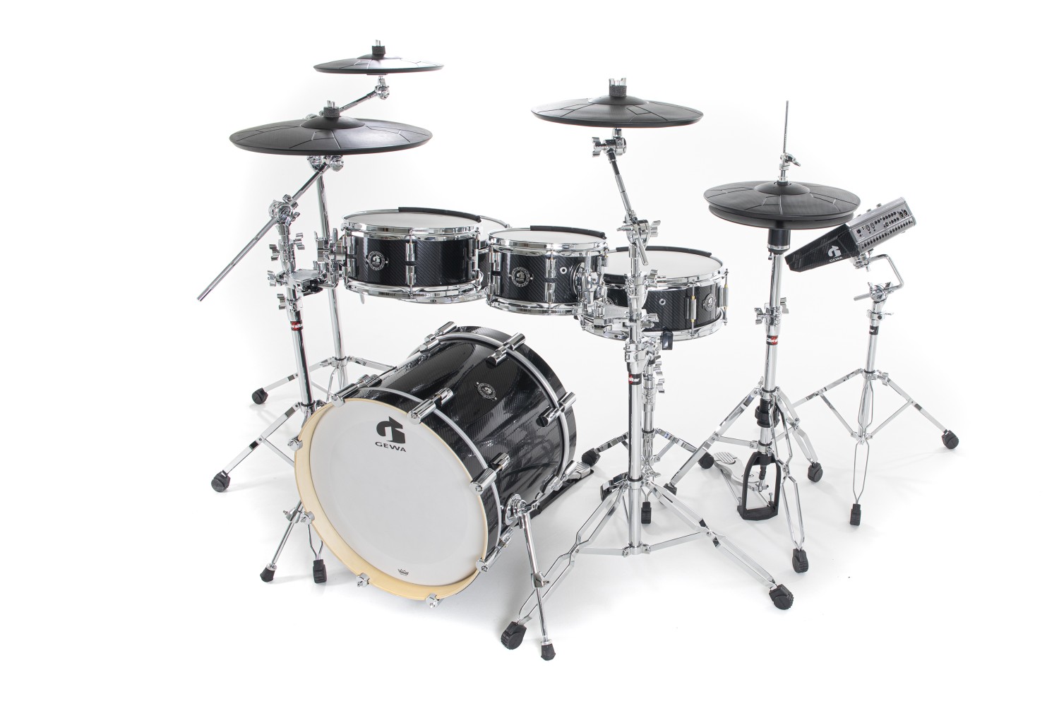 GEWA G9 Club E-Drum Set 5C Carbon - - alt view 2