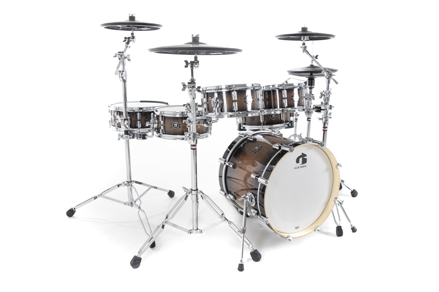 GEWA G9 Club E-Drum Set 6Lwalnut - - alt view 1