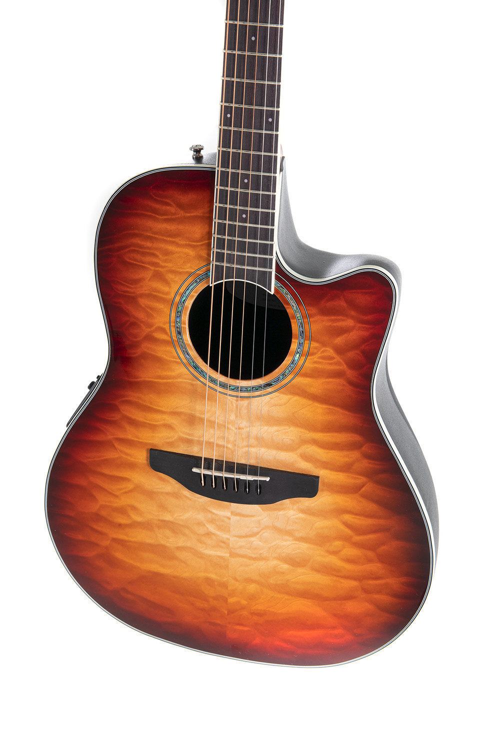 Ovation Celebrity Traditional Plus E-Acoustic Guitar CS24X-7C, Cognac Burst Gloss - - alt view 2