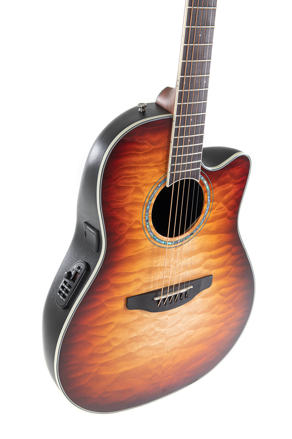 Ovation Celebrity Traditional Plus E-Acoustic Guitar CS24X-7C, Cognac Burst Gloss - - alt view 3