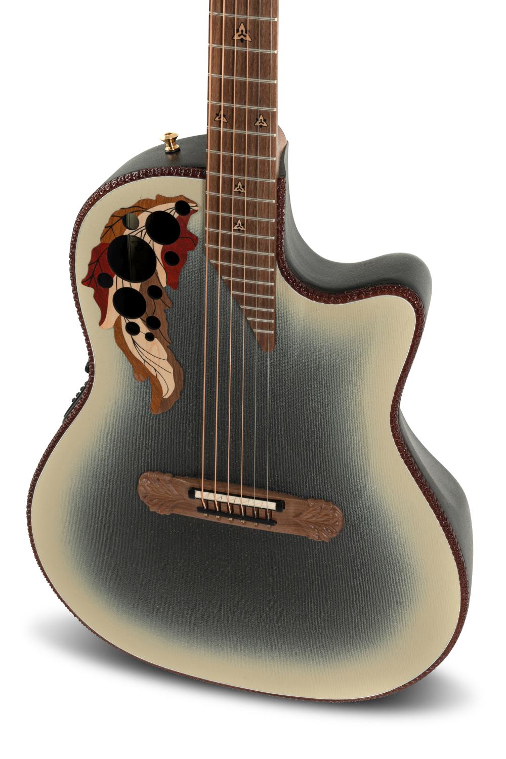 Adamas I E-Acoustic Guitar 2087GT-7, Reverse Beige Burst w/case - - alt view 4