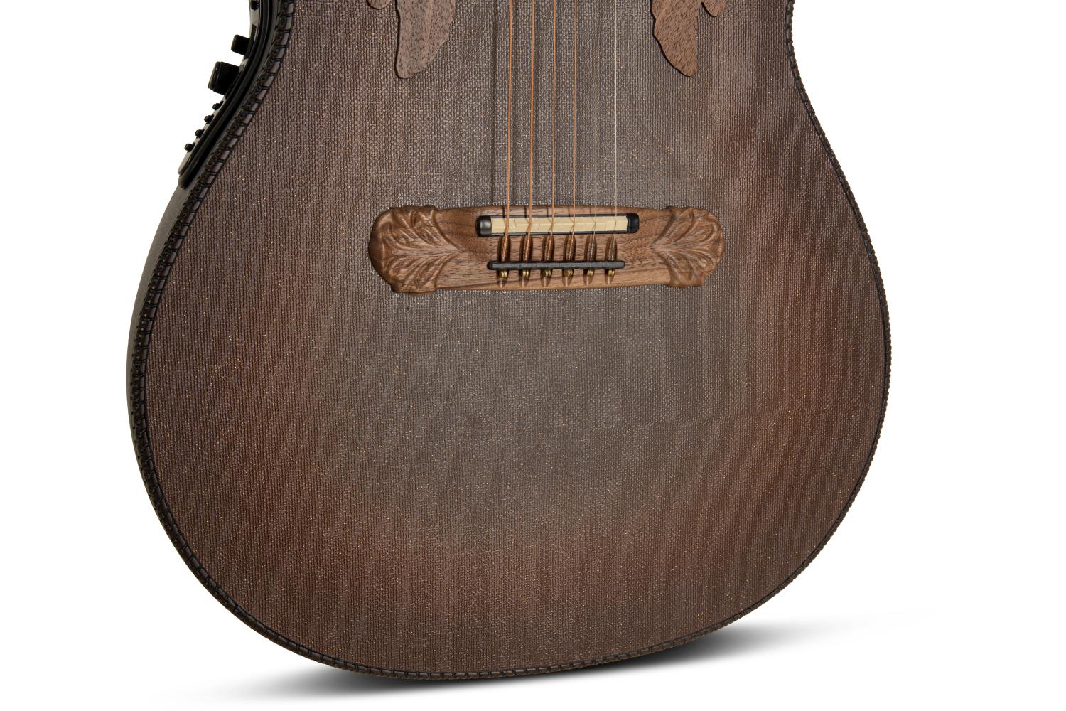 Adamas I E-Acoustic Guitar 2087GT-9W, Brown Burst w/case - - alt view 6