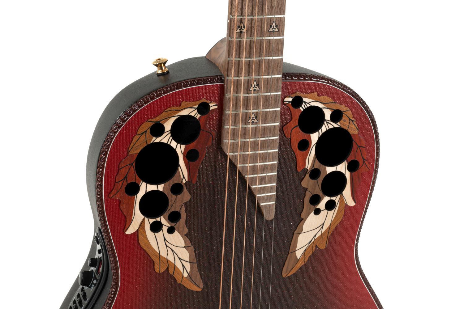 Adamas I E-Acoustic Guitar 1687GT-2, Reverse Red Burst - - alt view 5