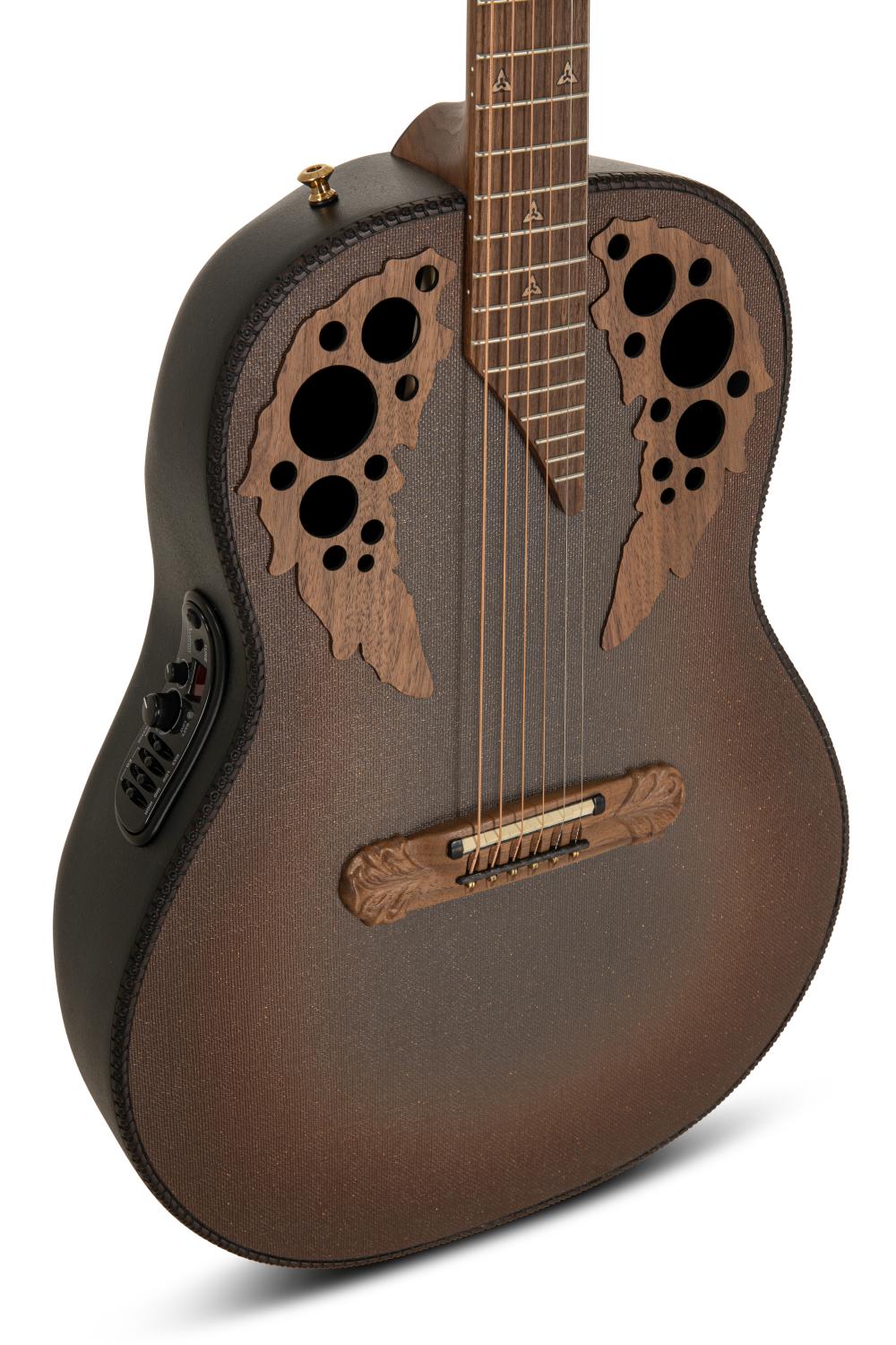 Adamas I E-Acoustic Guitar 1687GT-9W, Brown Burst - - alt view 3