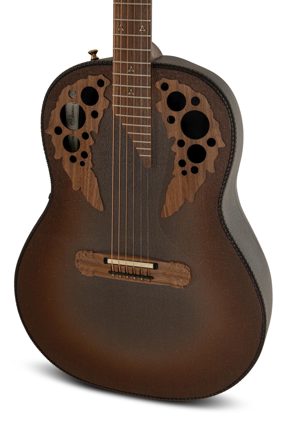 Adamas I E-Acoustic Guitar 1687GT-9W, Brown Burst - - alt view 4