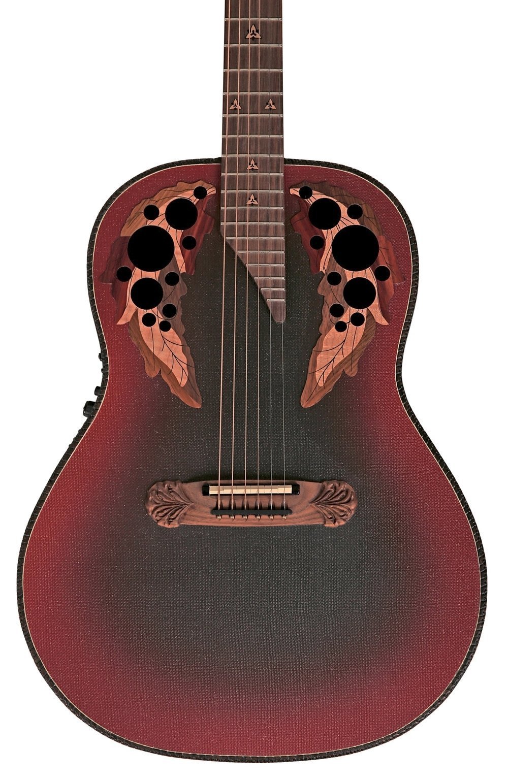 Adamas I E-Acoustic Guitar 1687GT-2, Reverse Red Burst - - alt view 3