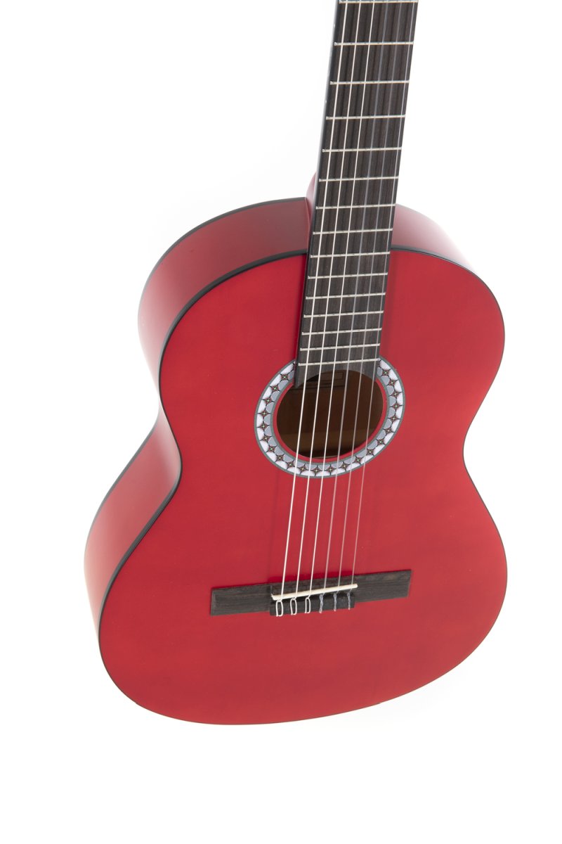 GEWA Basic Classical Guitar 3/4 Transparent Red - - alt view 2
