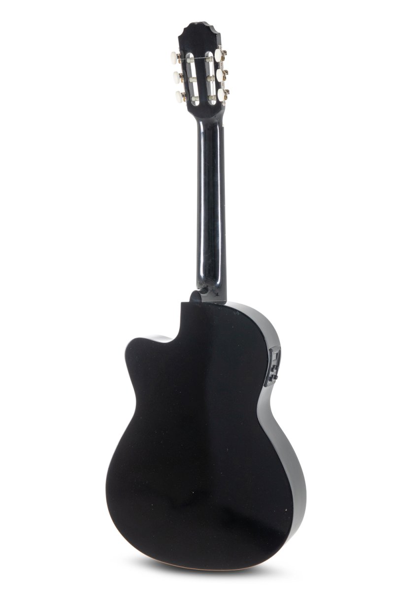 GEWA Basic Plus E-Acoustic Classical Guitar 4/4 Black - - alt view 1