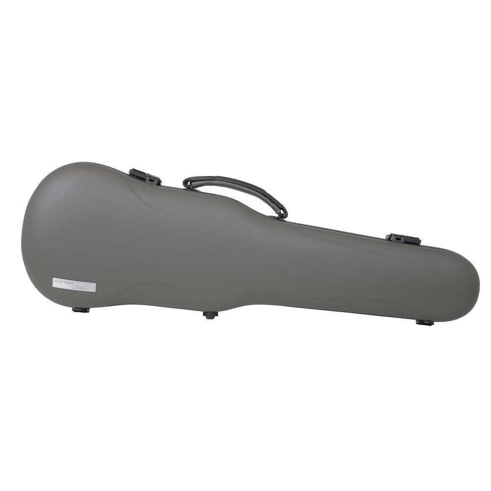 GEWA Violin Case, Air Prestige, Shaped, 4/4, Grey/Black, w/Subway