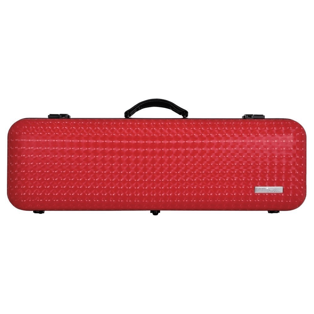 GEWA Violin Case, Air Diamond, Oblong, 4/4, Red/Black, w/Subway Handle
