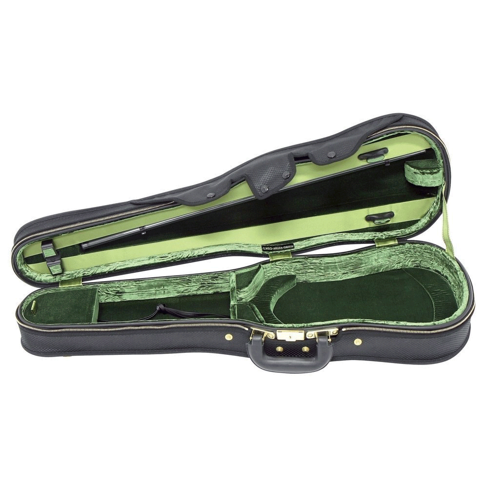 GEWA Violin Case, Jaeger Prestige, Shaped, 4/4, Brown/Green .337.100