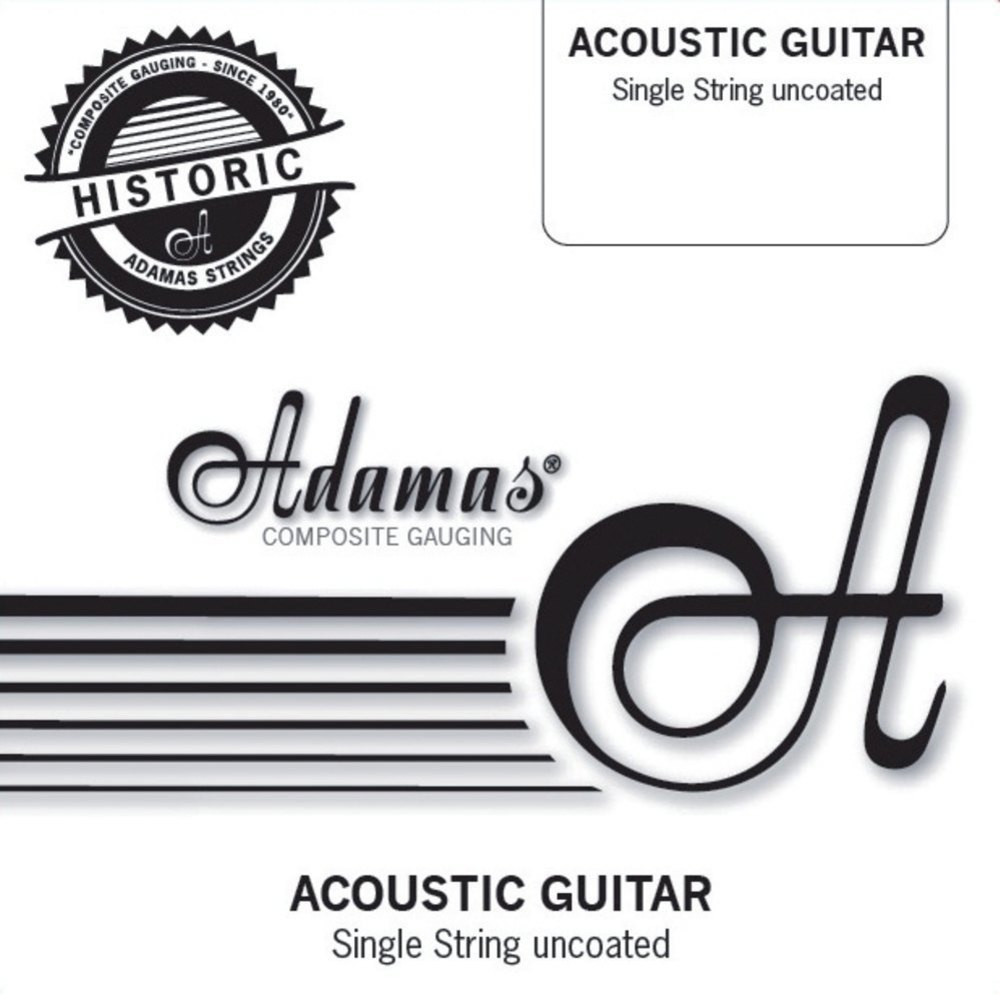 Adamas Acoustic Guitar String Singles, uncoated plain steel.012&quot;/0.31mm