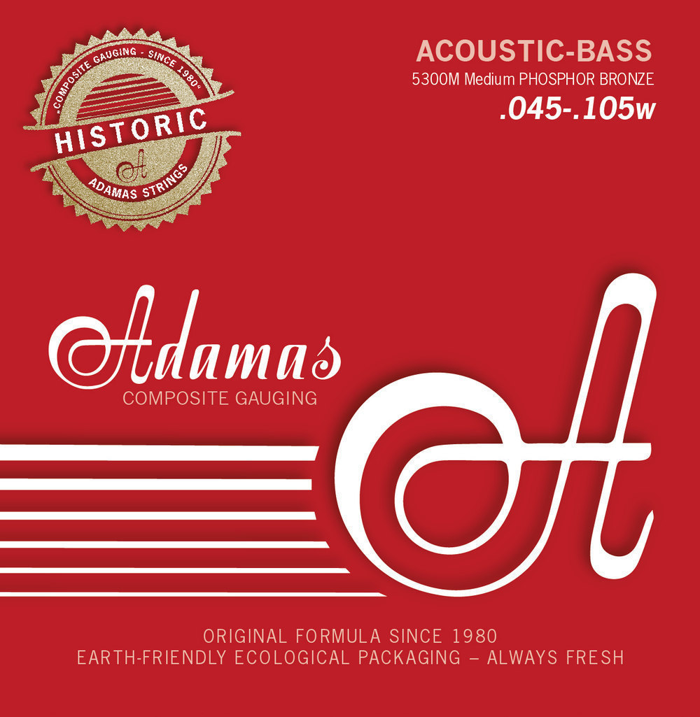 Adamas Acoustic Bass String Set, Phosphor Bronze, 5300M, M