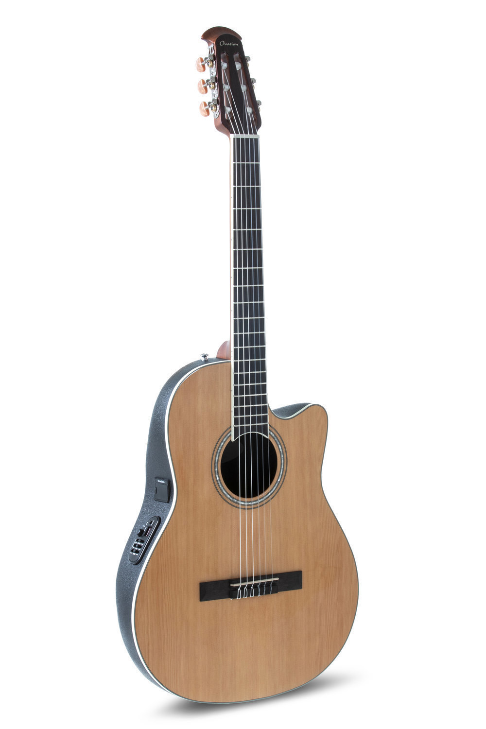 Ovation Celebrity Traditional Classic Nylon E-Acoustic Guitar CS24C-4, Natural