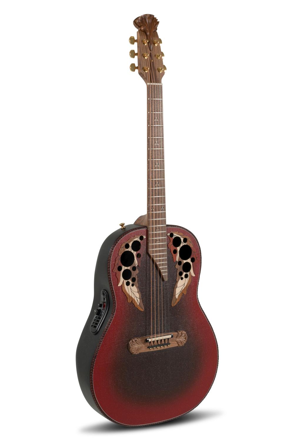 Adamas I E-Acoustic Guitar 1687GT-2, Reverse Red Burst