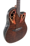 Ovation Celebrity Elite Plus E-Acoustic Guitar CE44P-TGE, Dark Tiger Eye - - alt view 4
