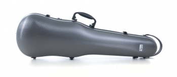 PURE by GEWA Violin Case, Polycarbonate 1.8, Shaped, Grey/Black, w/Subway Handle