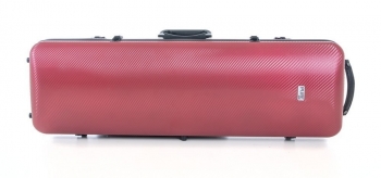 PURE by GEWA Violin Case, Polycarbonate 2.4, Oblong, Red/Black w/Subway Handle