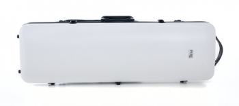 PURE by GEWA Violin Case, Polycarbonate 2.4, Oblong, White/Black w/Subway Handle