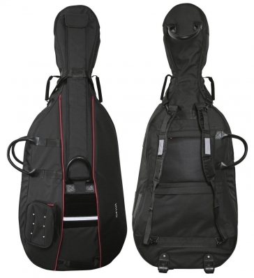 GEWA Cello Gig-Bag, Prestige Rolly, 25mm Padding, 4/4, Black
