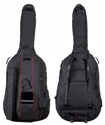 GEWA Double Bass Gig-Bag, Prestige Rolly, 25mm padding, 4/4, Black