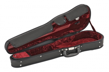 GEWA Violin Case, Maestro, Shaped, 4/4, Black/Red