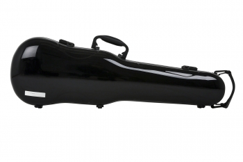 GEWA Violin Case, Air 1.7, Shaped, 4/4, Black/Black, High Gloss, w/Subway Handle
