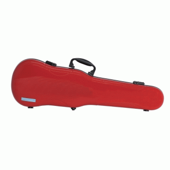 GEWA Violin Case, Air 1.7, Shaped, 4/4, Red/Black, High Gloss, w/Subway Handle