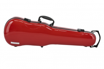 GEWA Violin Case, Air 1.7, Shaped, 4/4, Red/Black, High Gloss, w/Subway Handle