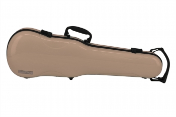 GEWA Violin Case, Air 1.7, Shaped, 4/4, Beige/Black, High Gloss, w/Subway Handle
