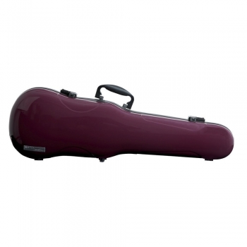 GEWA Violin Case, Air 1.7, Shaped, 4/4, Purple/Black, High Gloss w/Subway Handle