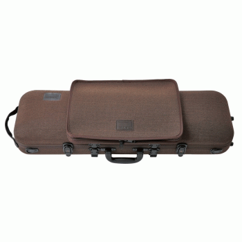 GEWA Violin Case, Bio-S, Oblong, 4/4, Brown/Beige, Music Pocket &amp; Subway Handle