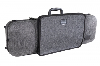 GEWA Violin Case, Bio-S, Oblong, 4/4, Grey/Black, Music Pocket &amp; Subway Handle