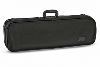 GEWA Violin Case, Atlanta, Oblong, 4/4, Black/Diamond-Pattern Blue