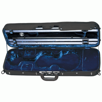 GEWA Violin Case, Maestro, Oblong, 4/4, Black/Blue