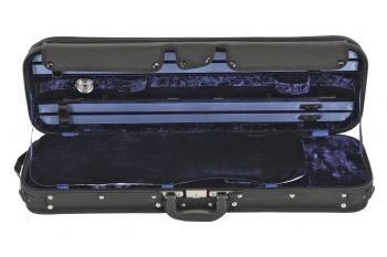 GEWA Violin Case, Maestro, Oblong, 4/4, Black/Blue