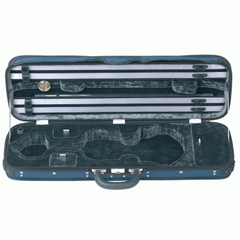 GEWA Violin Case, Maestro, Oblong, 4/4, Blue/Anthracite