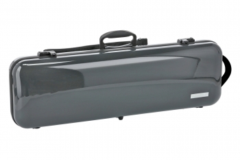 GEWA Violin Case, Air 2.1, Oblong, 4/4, Grey/Black, High Gloss, w/Subway Handle