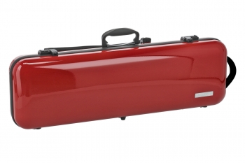GEWA Violin Case, Air 2.1, Oblong, 4/4, Red/Black, High Gloss, w/Subway Handle