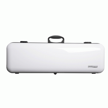 GEWA Violin Case, Air 2.1, Oblong, 4/4, White/Black, High Gloss, w/Subway Handle