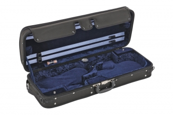 GEWA Double Case, Violin, Concerto, 4/4, Black/Blue