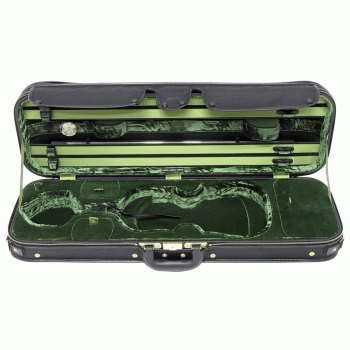 GEWA Violin Case, Jaeger Prestige, Oblong, 4/4, Brown/Green