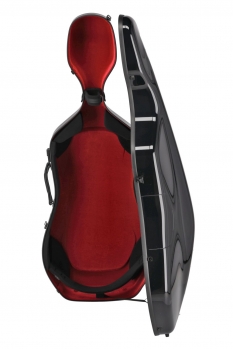 GEWA Cello Case, Air 3.9, 4/4, Black/Burgundy