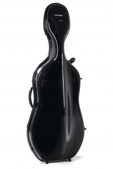 GEWA Cello Case, Idea Futura Rolly, 4/4, Black/Burgundy