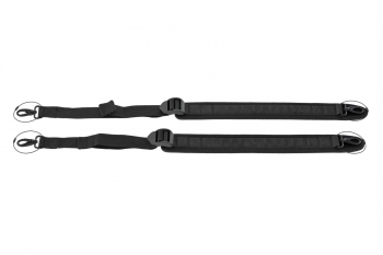 Rucksack Strap Pair, 30mm (1 3/16") Wide, 55-96cm (21.5-37 13/16") Long, Chrome Plated Snaps w/Loo