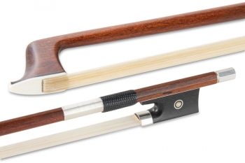 GEWA Violin Bow, Pernambuco, P.Baron Silver 4/4, Full-Line, Nickel, Round