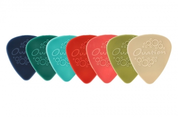 Ovation Diamond Grip 351 Nylon Picks, pack of 7, Mixed gauge